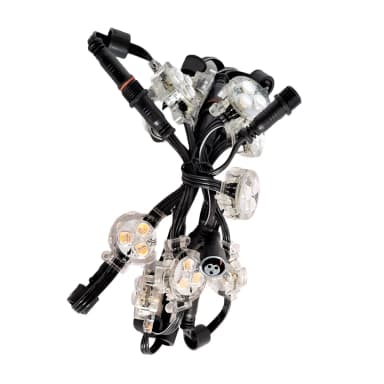 RGBW puck lights on a moulded weatherproof lead