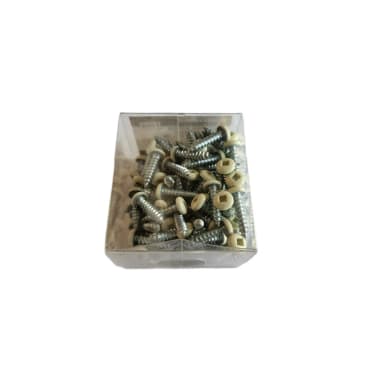 Beige soffit screws